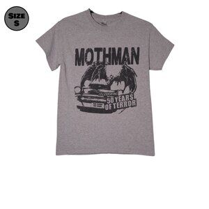 Mothman: Celebrating 50 Years of Terror USED Shirt (S, Gray, John Keel Quote)